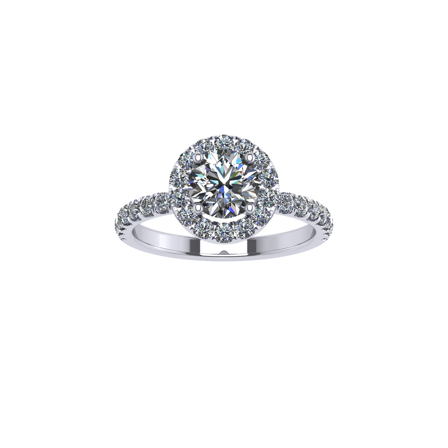 Classic Halo Engagement Ring