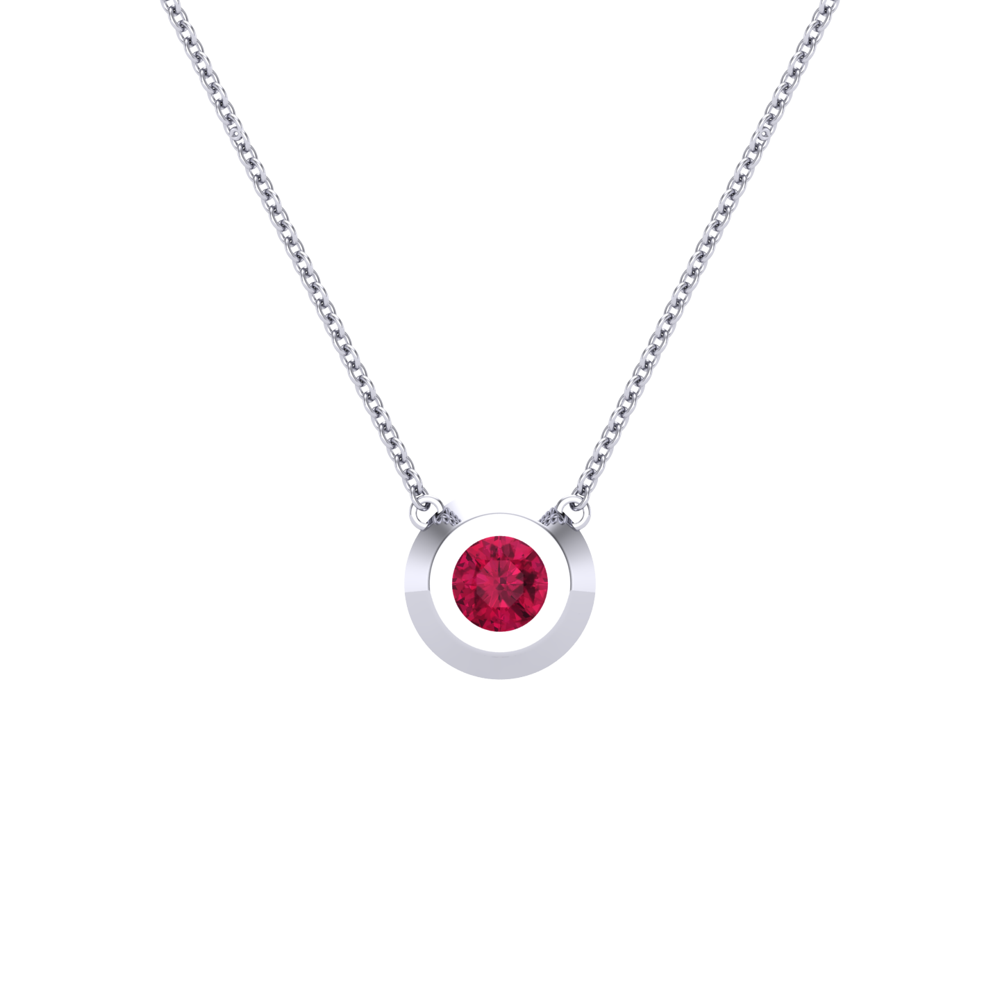 Garnet January Birthstone Necklace