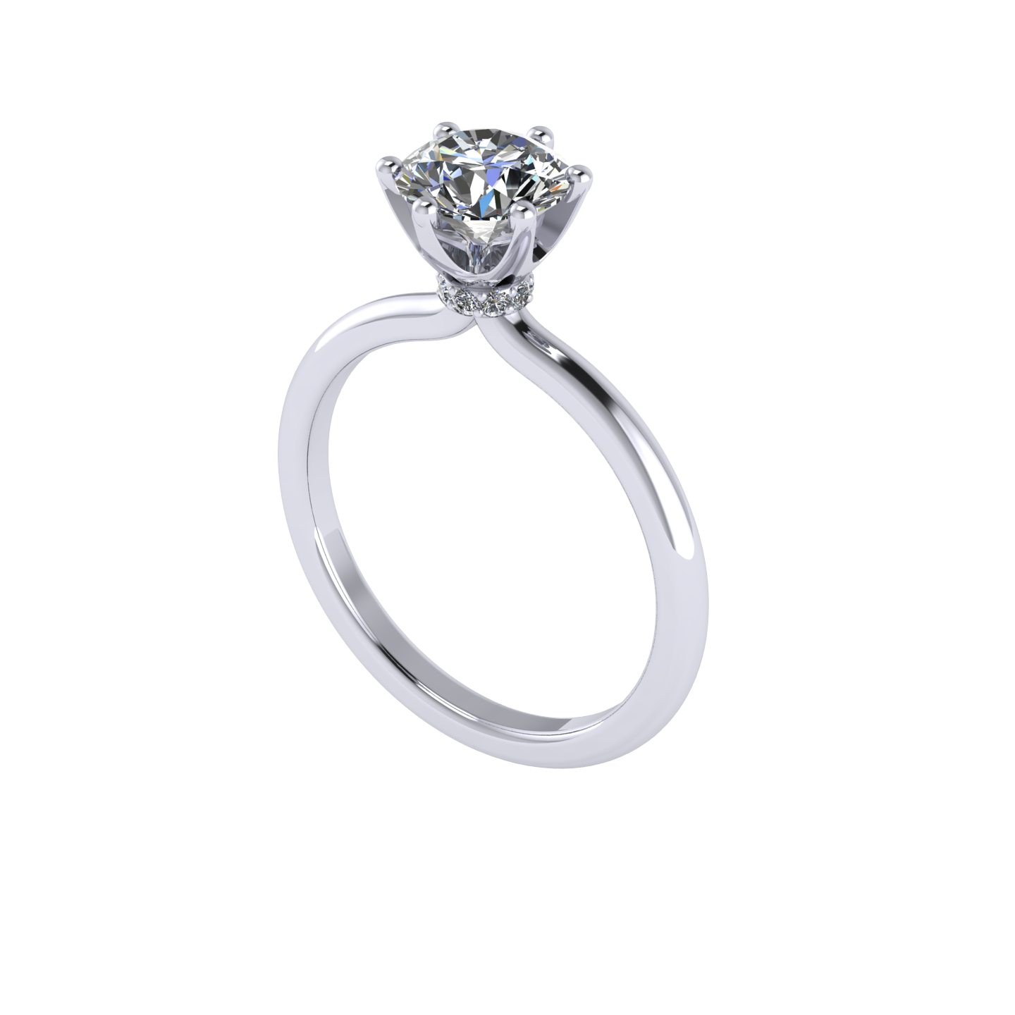 Lia 6 Prongs Engagement Ring